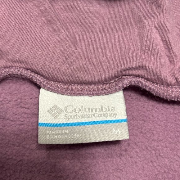 Columbia 1/4 Zip Quilted Hooded Jacket Womens Sz-Medium/ Outdoors - Picture 4 of 9